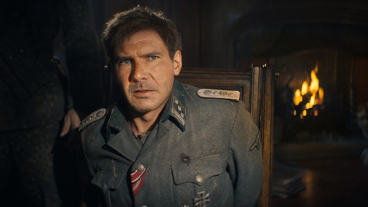 A de-aged image of Harrison Ford in "Indiana Jones 5."