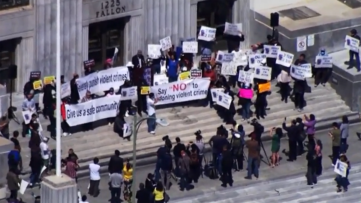 Jasper Wu protesters seen from aerial shot