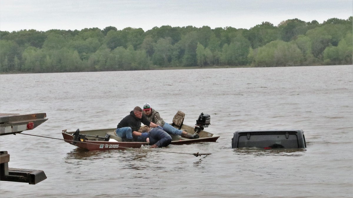 submerged jeep in texas