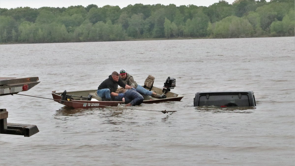 submerged jeep in texas