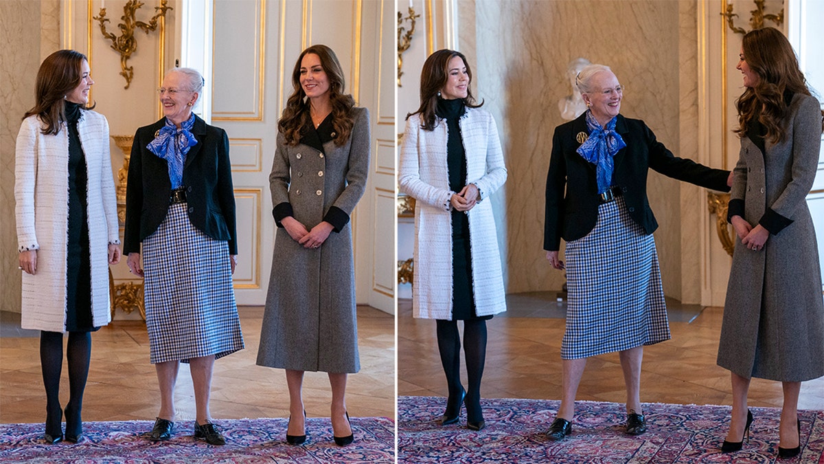 Kate Middleton with the Queen and Princess of Denmark