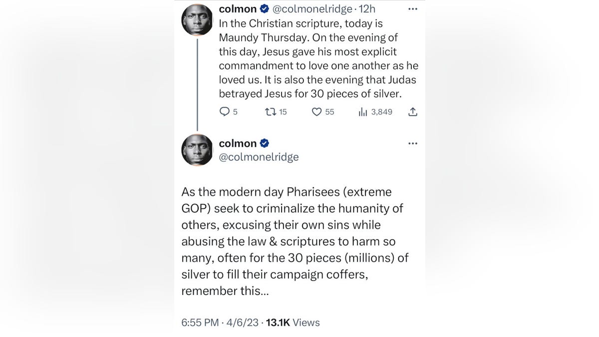 Colmon Eldridge tweets