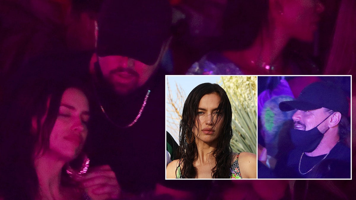 Bradley Cooper's ex and Leonardo DiCaprio chat at Coachella music festival party in desert