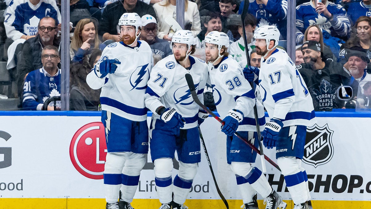 Lightning after scoring goal