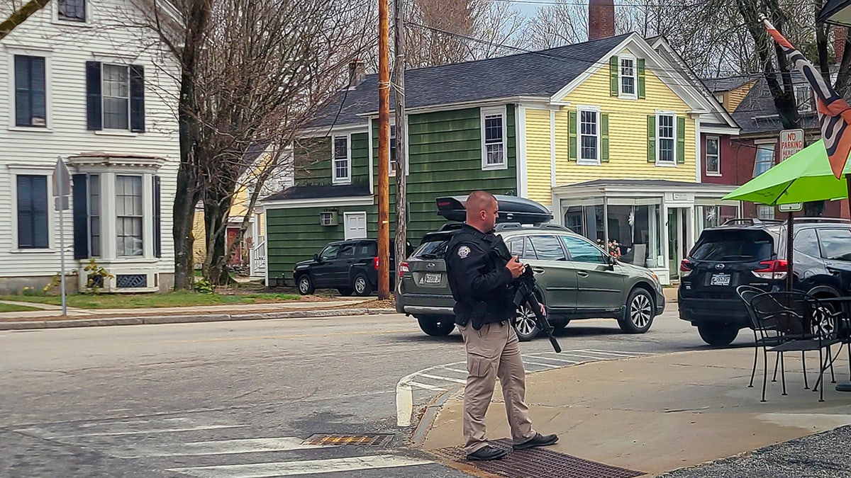 police officer on street corner