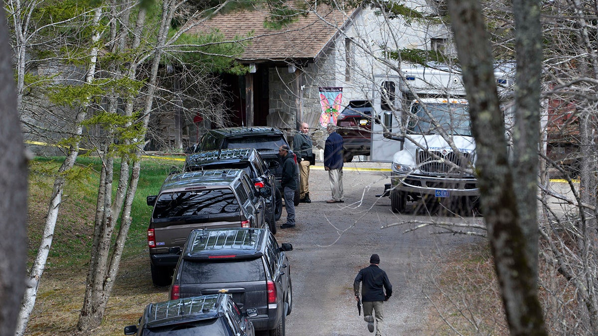 investigators at scene of shooting