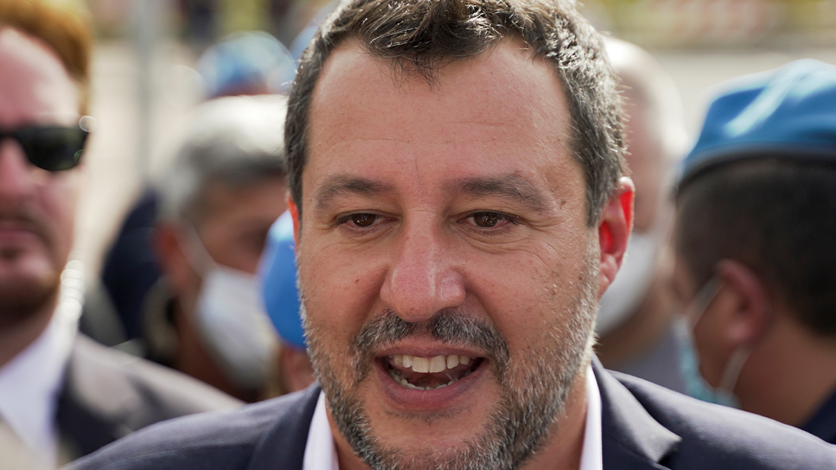 Italian politician Matteo Salvini