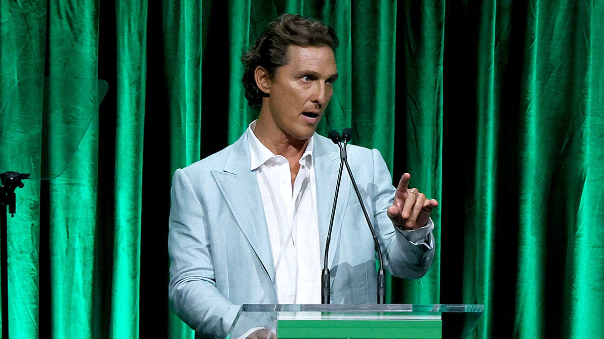 Matthew McConaughey speaking