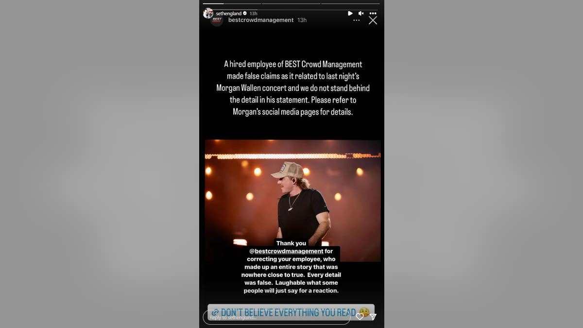 O CEO da Big Loud, Seth England, responde a rumores da Internet no Instagram