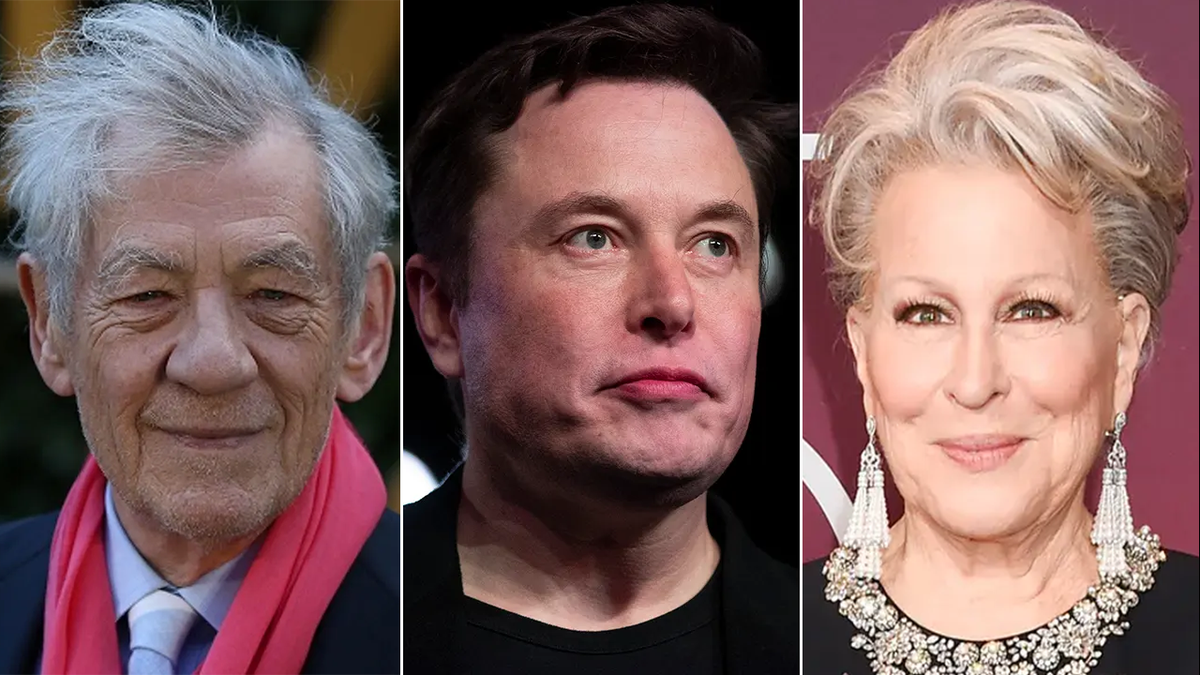 Ian McKellen, Elon Musk, Bette Midler