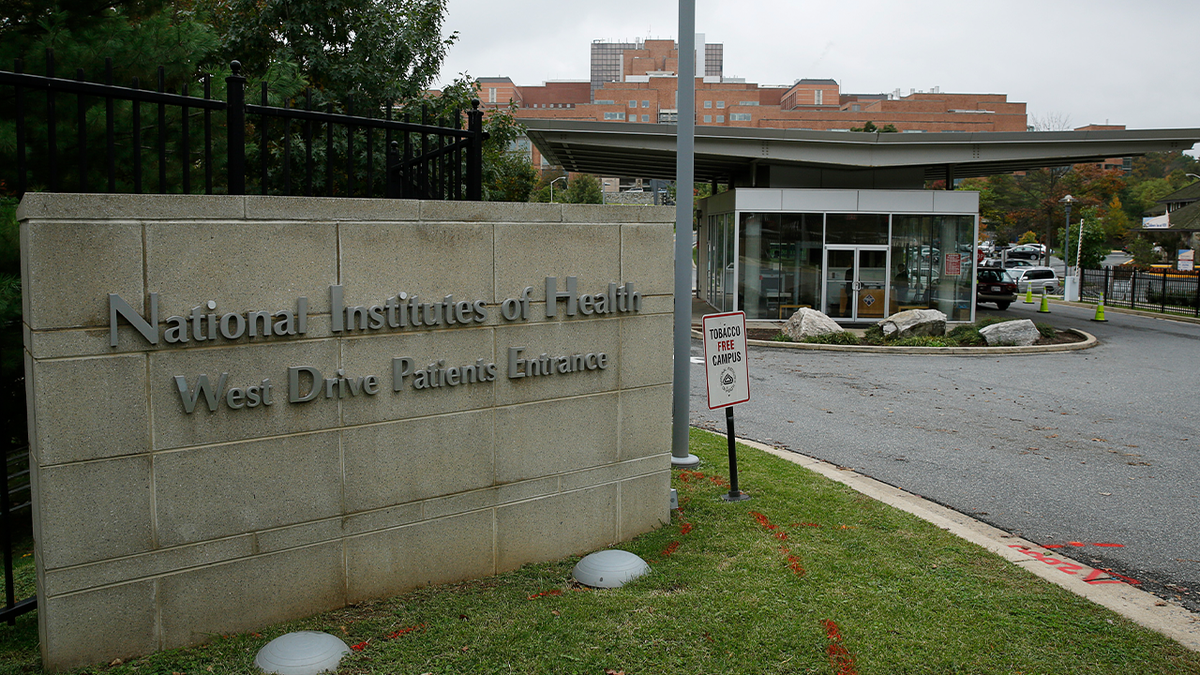 NIH entrance sign in Bethesda, Maryland