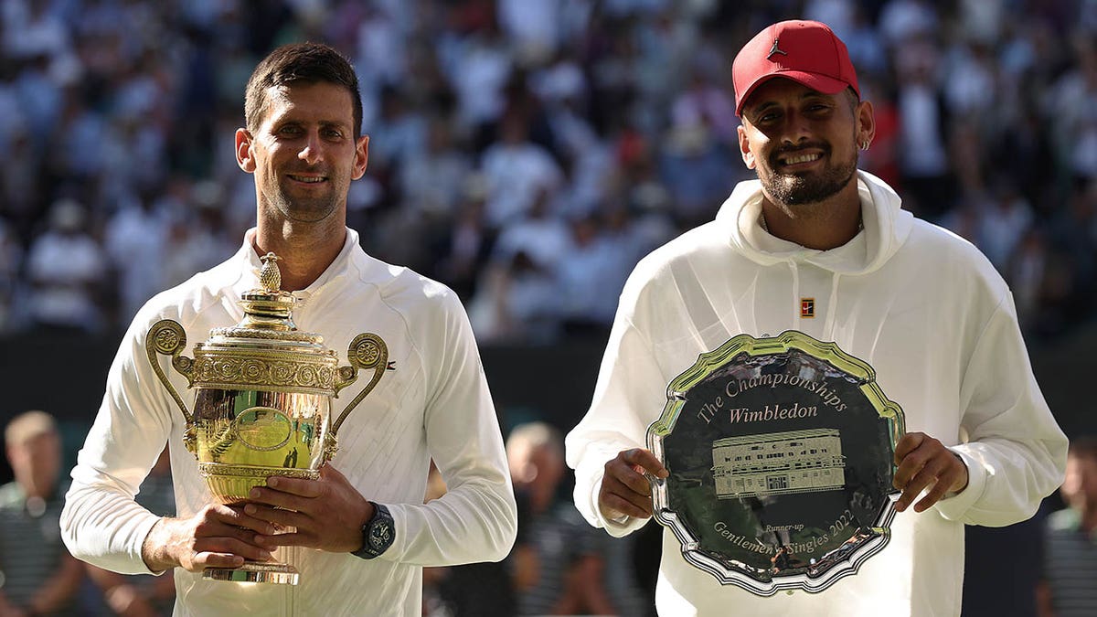 Novak and Kyrgios following Wimbledon