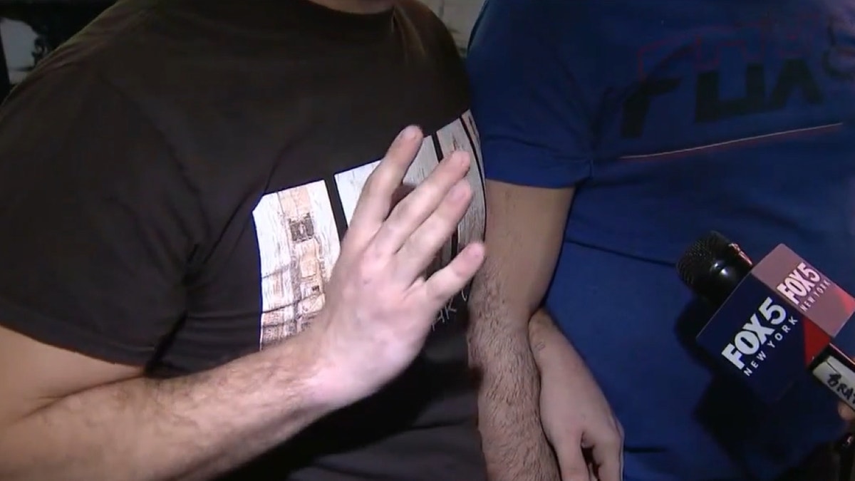 Attacked couple talking to Fox 5