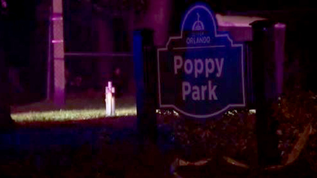 Poppy Park sign in Orlando, Florida