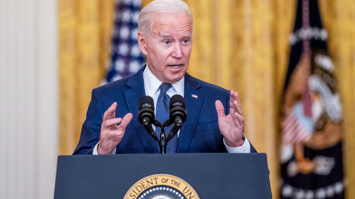 President Joe Biden delivers remarks on the Afghanistan evacuation