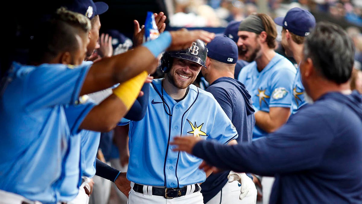 Rays celebrate homer