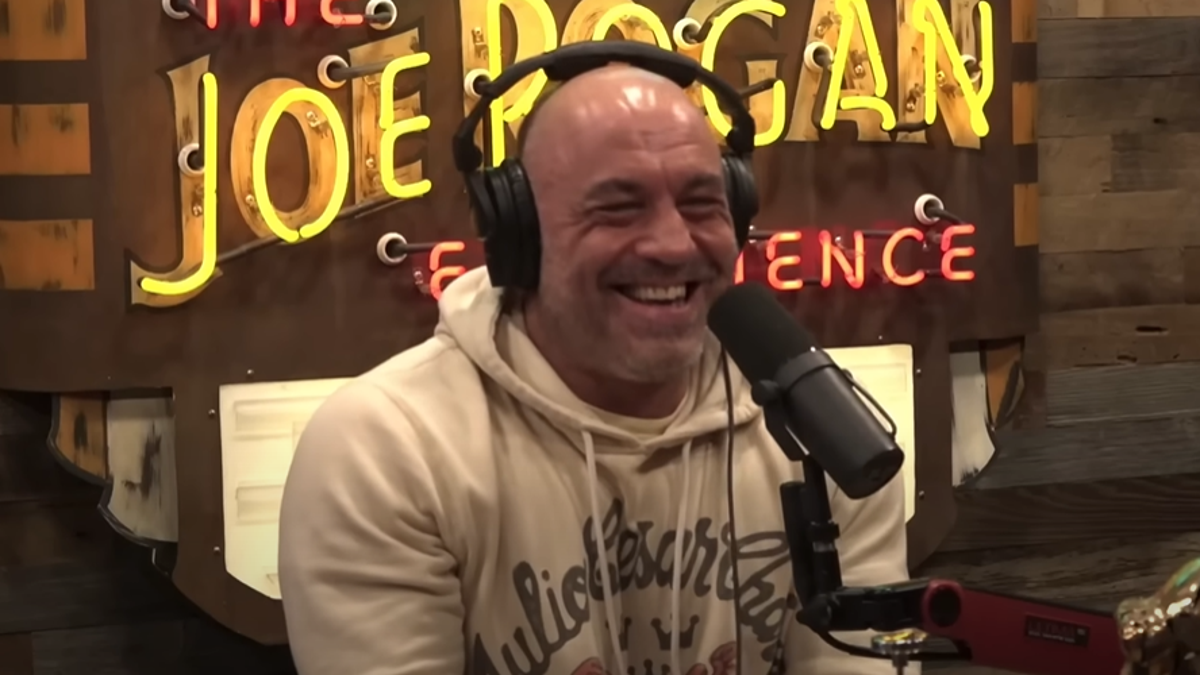 Rogan laughing