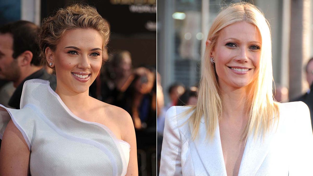 scarlett johansson gwyneth paltrow at iron man 2 premiere