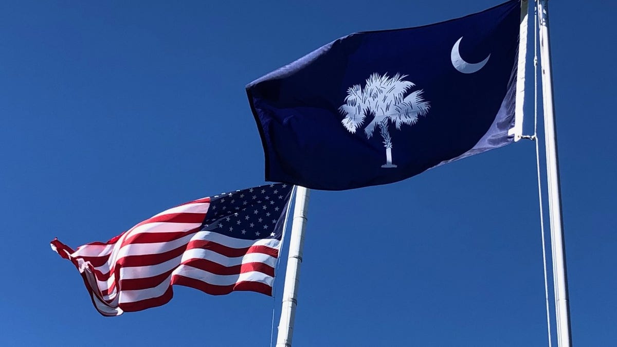 US-South Carolina flags