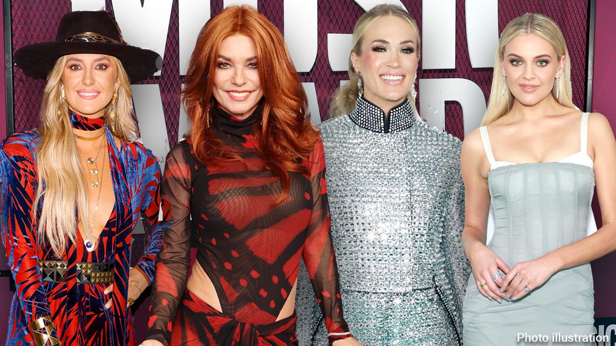 CMT Music Awards stars Lainey Wilson, Shania Twain, Carrie Underwood and Kelsea Ballerini