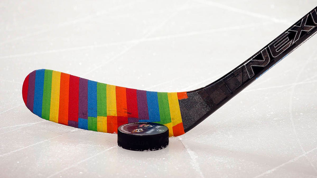 LGBTQ hockey stick