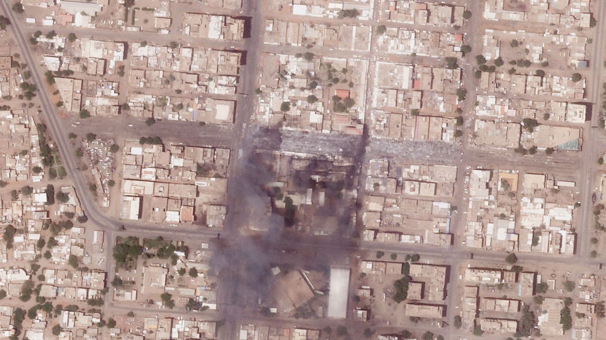 Khartoum damage satellite