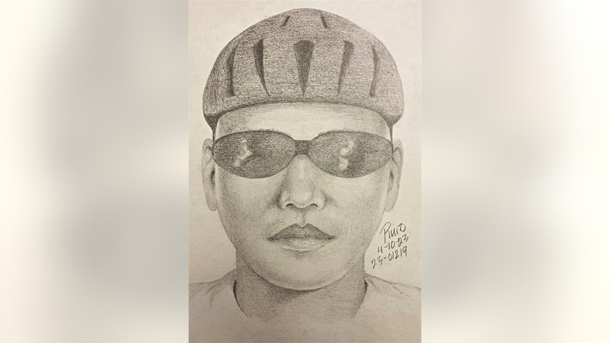A sketch of the Palo Alto sexual assault suspect