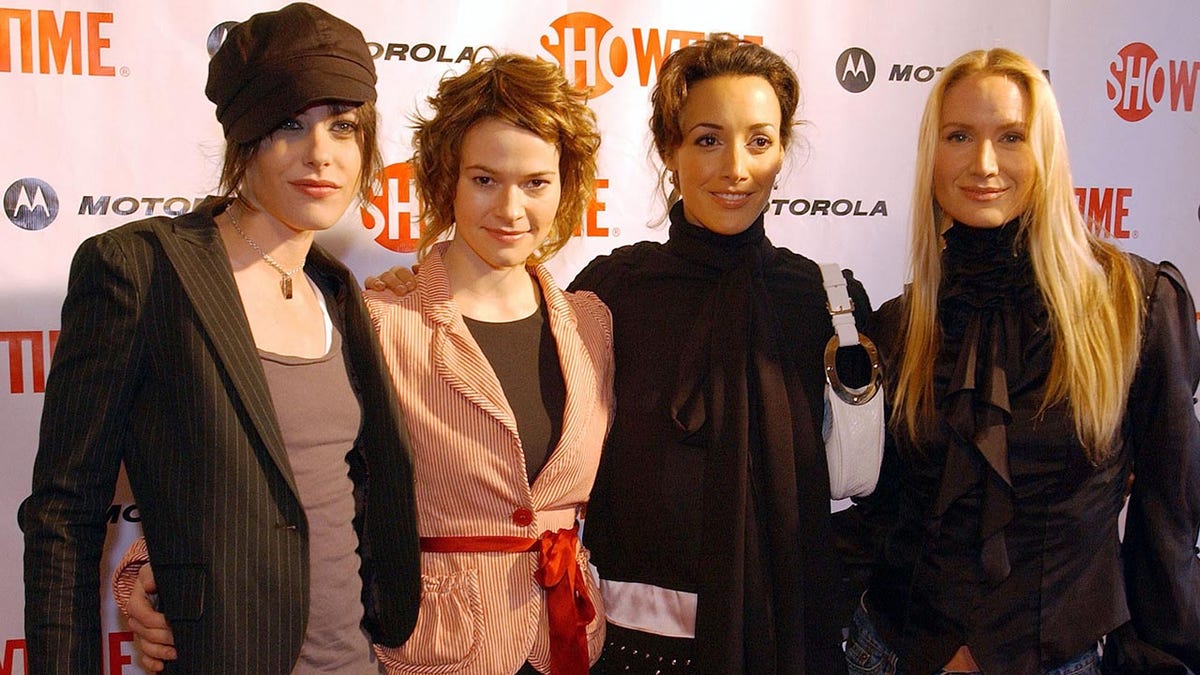 Jennifer Beals, Katherine Moening, Leisha Hailey and Kelly Lynch at the premiere of "The L Word" in 2004