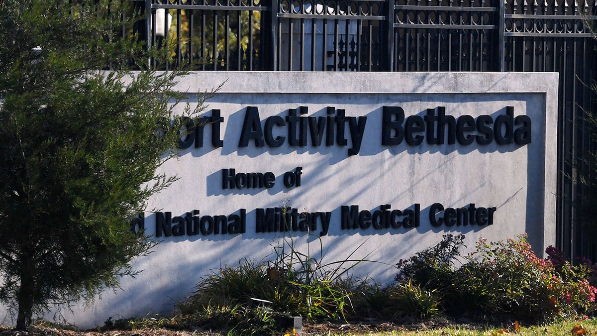 Walter Reed hospital entrance sign