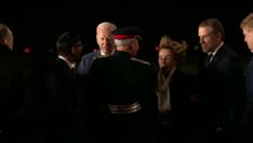 Biden arrives in Belfast to mark 25 years of the Good Friday Agreement, with Hunter in tow