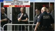 Trump arraignment viewers notice blonde officer while waiting for events to unfold