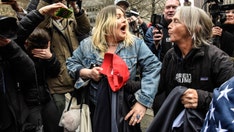 Protesters get physical outside NYC courthouse before Trump arraignment