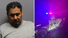 Texas man arrested for allegedly drunkenly crashing into police cruiser