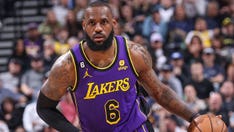 LeBron James' teammates make goat noises during postgame interview after game-winning basket in overtime