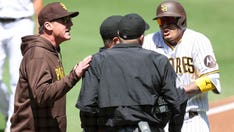 Padres' Manny Machado ejected for arguing pitch timer violation that resulted in strikeout