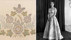 Coronation of Queen Elizabeth is remembered as rare, 'exquisite' cutting from dress goes up for auction