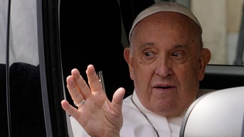 Pope Francis cracks two-word joke as he is released from hospital for infection