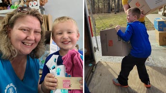 6-year-old takes on mission to deliver hundreds of Easter baskets to children in need