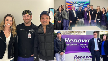 Jeremy Renner visits the hospital workers who 'saved my life' after devastating snowplow accident