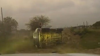 Border chaos as smuggler leads Texas DPS on high-speed chase before flipping car over, illegals flee on foot