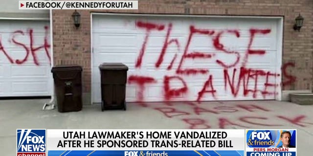 utah republican home vandalized