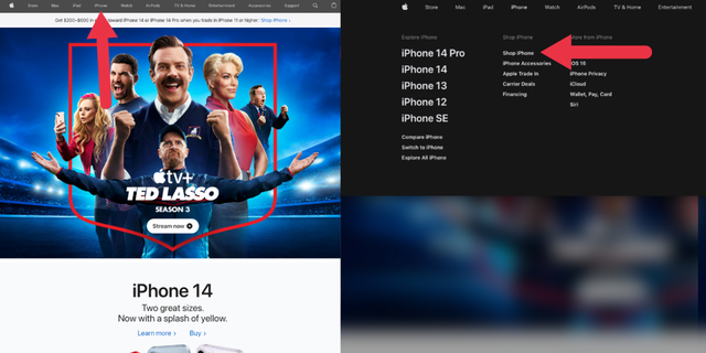 Apple homepage desktop screenshot 