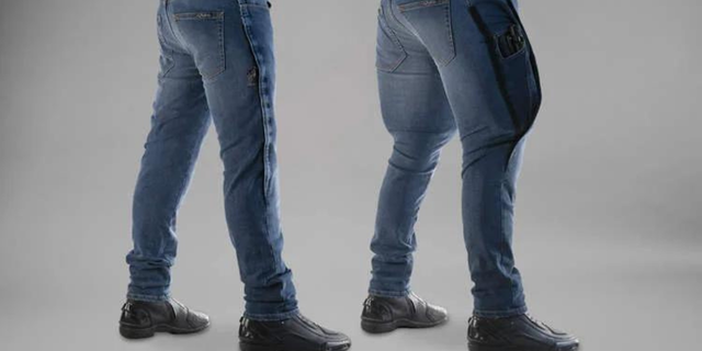 Iklan airbag jeans dengan dua maksud memakai jeans