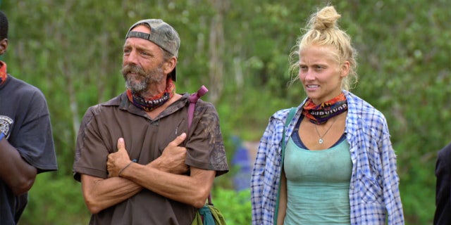 Keith Nale and Kelley Wentworth during the two-hour season finale of Survivor, Wednesday, Dec. 16.