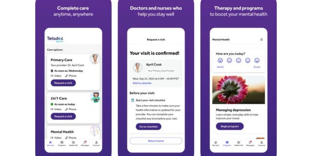 Teladoc offers virtual consultations with doctors and other health care providers.