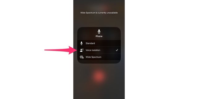 Turn on the Voice Isolation feature on your phone.
