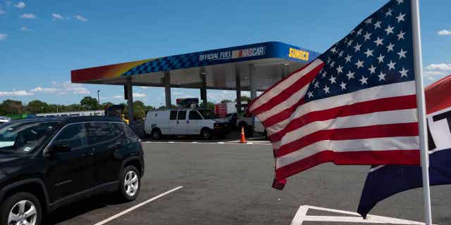 A gas station is pictured on June 11, 2022, in Woodbridge, New Jersey. The cost of gas in New Jersey surged after OPEC announced it plans to cut production.