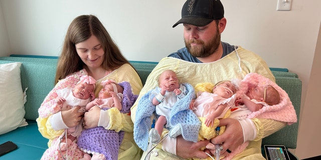 ladners with quintuplets