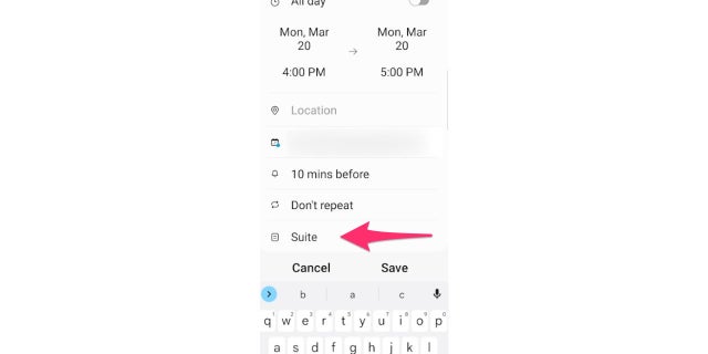 How to add notes to your calendar events.