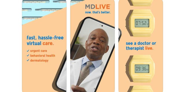 MDLIVE provides virtual consultations with physicians and therapists.